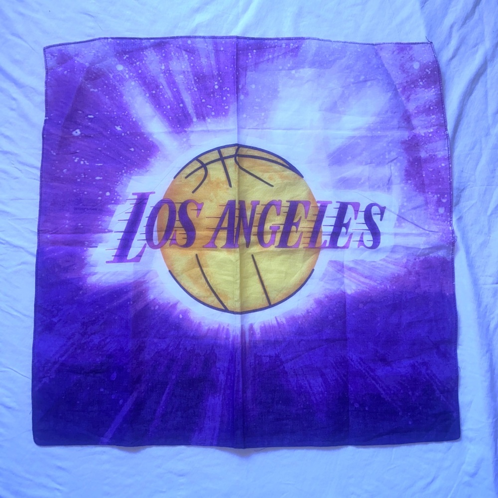 Los Angeles Purple and Yellow Bandana